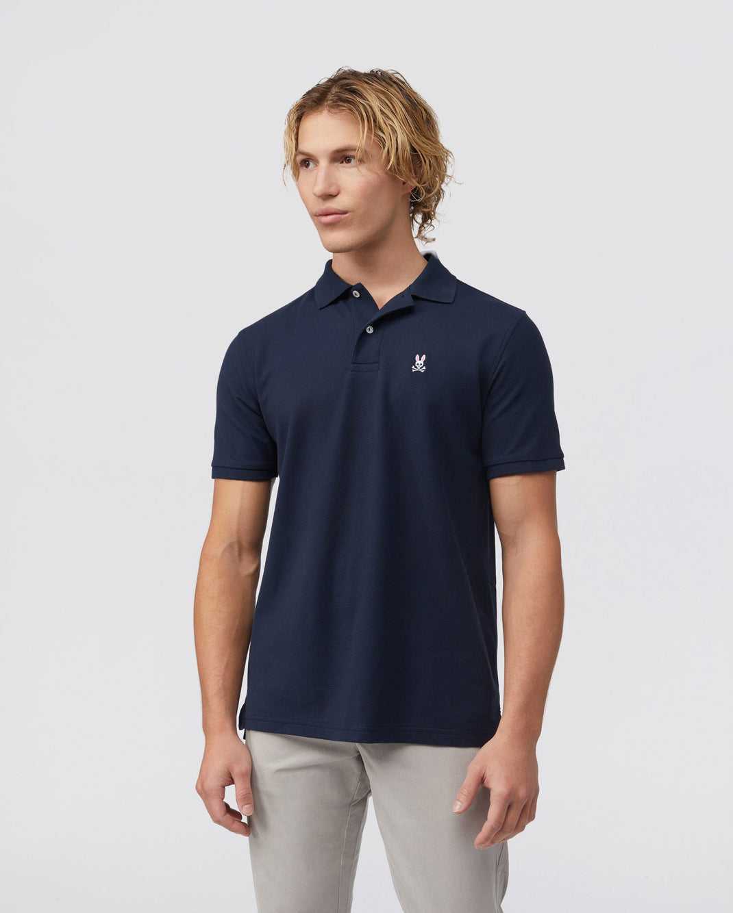 Polos Psycho Bunny Classic Polo Bleu Marine Homme | NKB-61528076